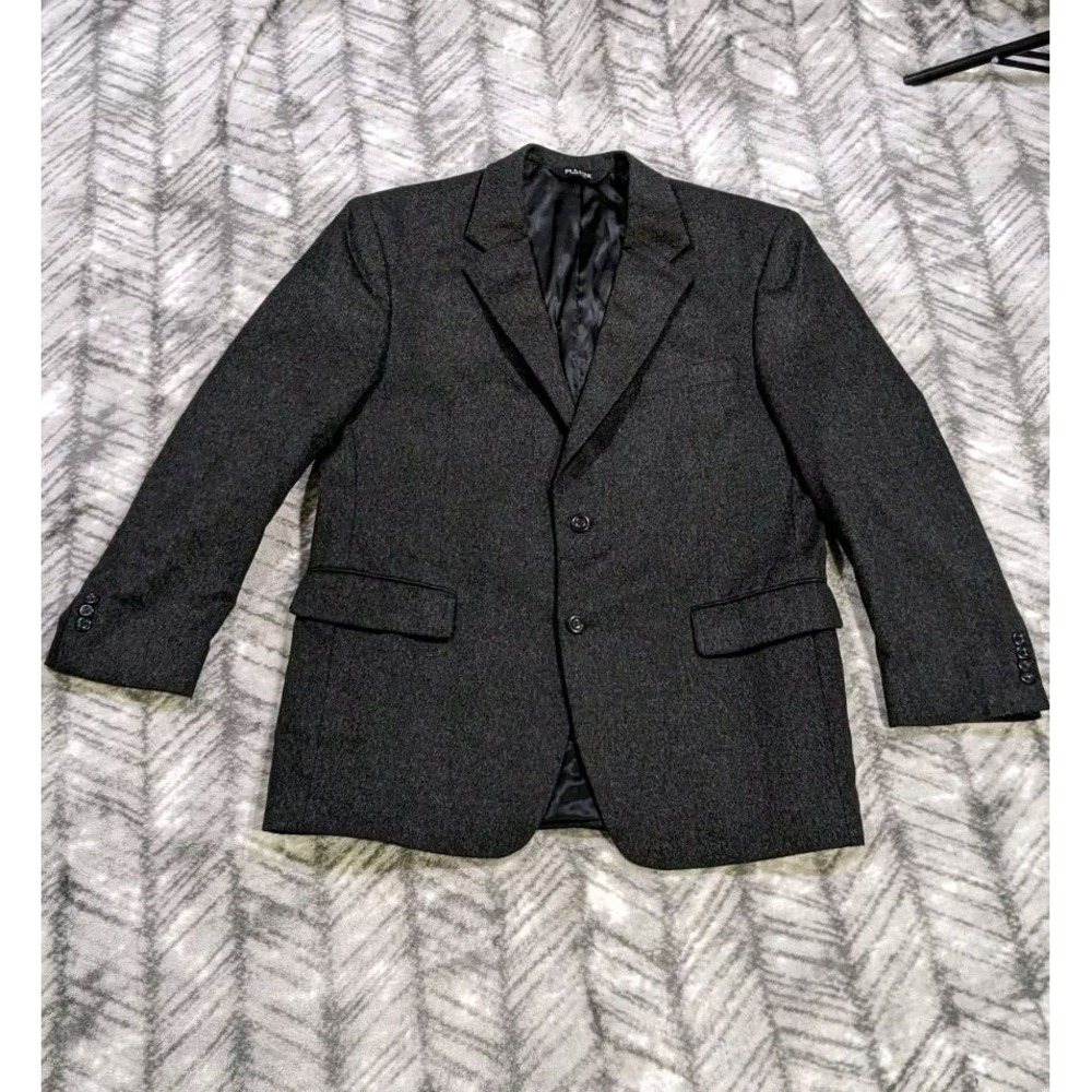 Jos A Bank Charcoal Gray 100% Cashmere Sport Coat Blazer Fleece Jacket Mens 44 R